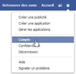 Facebook — Nettoyer vos applications — Compte