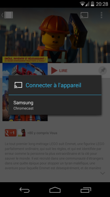 Google Play Films - Connecter à l'appareil