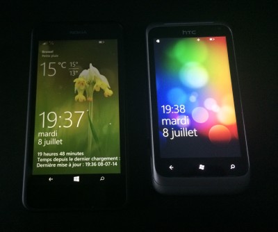 Nokia Lumia 635 - HTC Radar