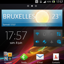 Les bureaux de mon Sony Xperia Z