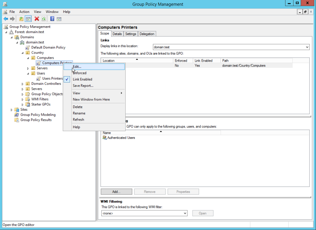 Déployer des imprimantes par GPO Point and print restrictions Tibius