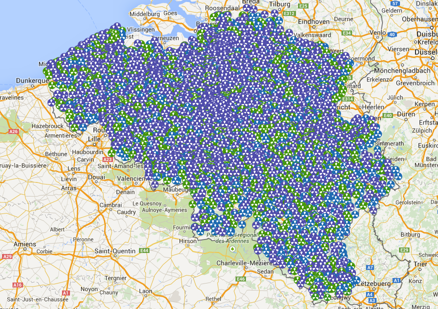 Statistiques des permis pour la 3G en Belgique en novembre 2014